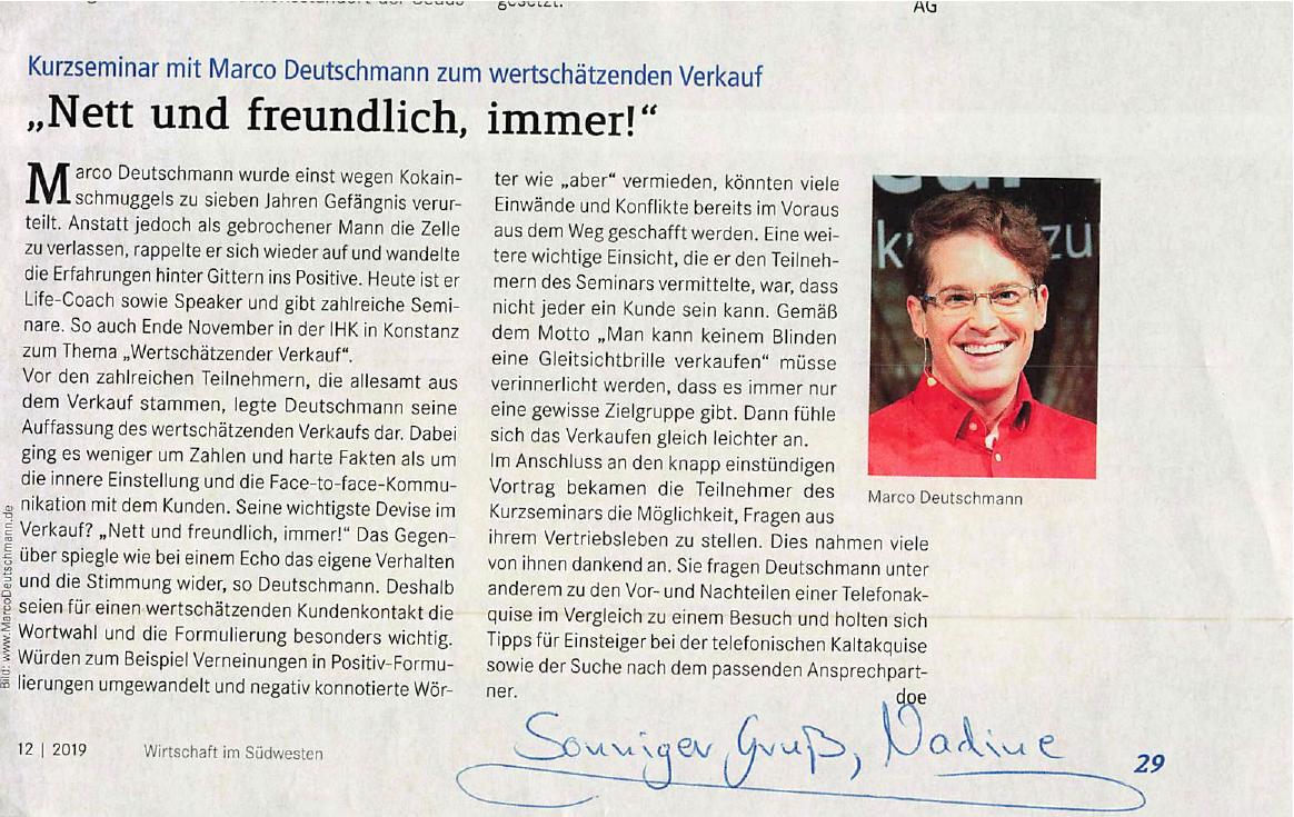 2019 - Presse- Wirtschaft im Südwesten