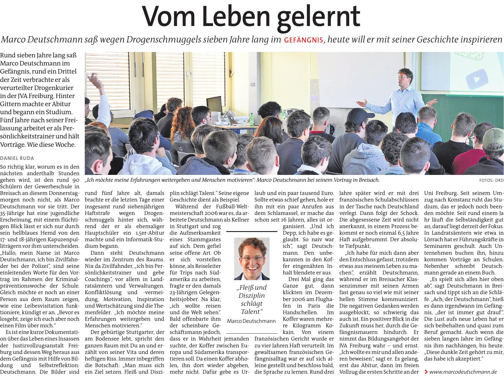 Der Sonntag Marco Deutschmann Oktober 2018